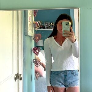 Long sleeve white shirt